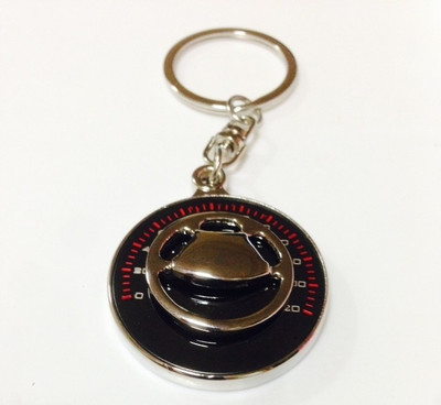 

Aura Full Metal Speedometer Key Chain(Black, Silver)