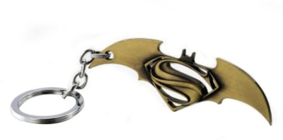 

Turban Toys Batman vs Superman superhero metal Key Chain(Gold)