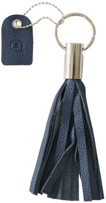 Hidepark Blue Leather Key Chain(Blue)