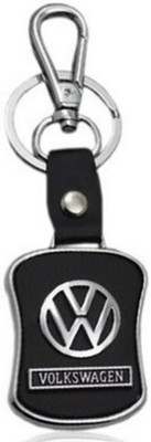 

Aura Imported Volkswagen Metal & Leather Locking Key Chain(Black, Silver)