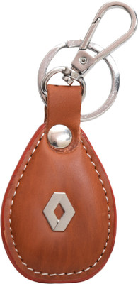 

Oyedeal Renault Faux Leather Metal KYCN1726 Locking Key Chain(Brown)