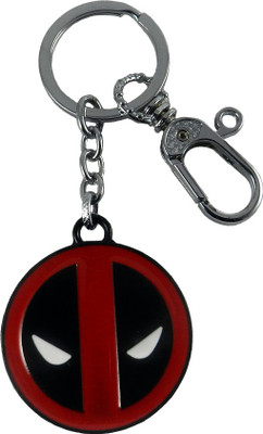 

Techpro Deadpool face Black with White eye Locking Key Chain(Multicolor)
