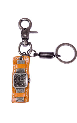 

Oyedeal Hand Stitched Leather Watch Shape KYCN1710 Locking Key Chain(Multicolor)