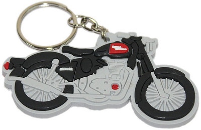 

Aura Royal Enfield Bullet Bike Shape Rubber Locking Key Chain(Multicolor)