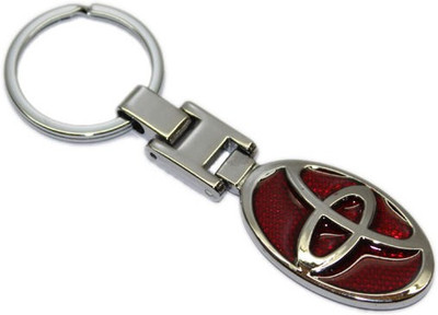 

24x7 Shop Full Metal Toyota Key Chain(Silver, Red)