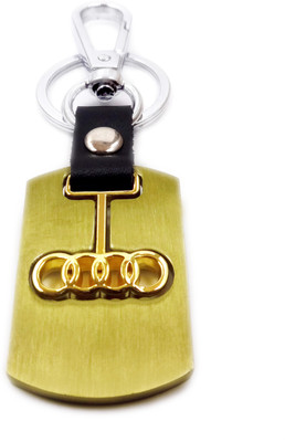 ADITYA TRADERS Classy Audi Car Designer Attractive Metal Locking Key Chain(Gold)