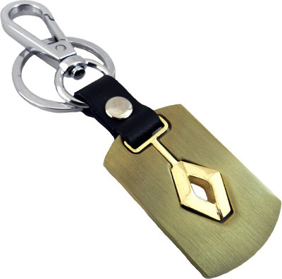 

Techpro Golden Colour Renault Locking Key Chain(Multicolor)