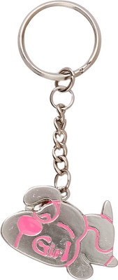 

Super Drool PinkDog Watch Locking Key Chain(Multicolor)