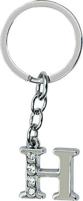 

U R God Alphabet "H" Key Chain(Silver)