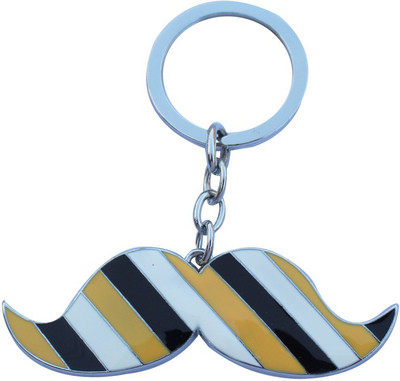

CTW Mustache Double Shade Full Metalic Key Chain(Multicolor)