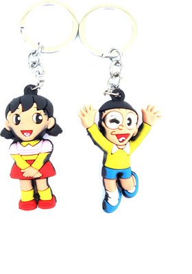 

Akki Collection Shizuka nobita Locking Key Chain(Multicolor)