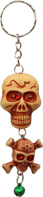 

CTW Skelton Double Face Orange Hanging Key Chain(Orange)