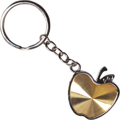 

Oyedeal Apple Shaped Metal Key Chain(Gold)