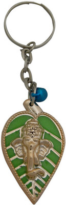 

CTW Lord Blessing Ganesha Petal Key Chain(Green)