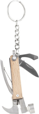 

Kikkerland WOOD MINI HAMMER TOOL Key Chain(Multicolor)