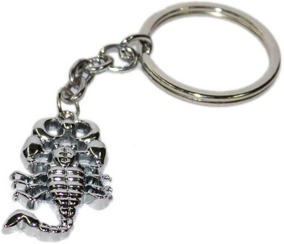 

Aura Imported Scorpion Keychain Locking Key Chain(Silver)