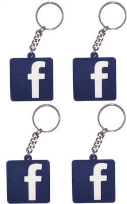 

Vibrating Phantom Facebook 4pcs Combo Key Chain(Blue)