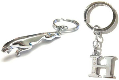 

Rashi Traders Jaguar + Alphabet H Key Chain(Silver)