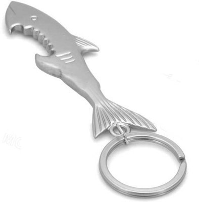 

U R God Shark Bottle Opener Key Chain(Silver)
