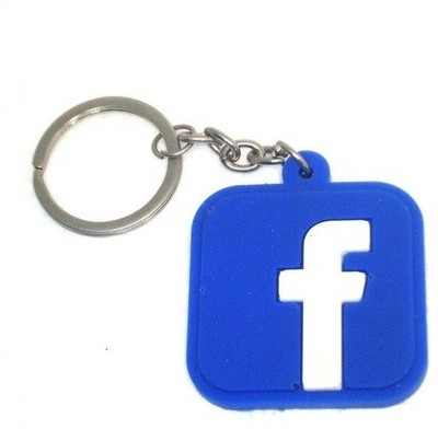 

TAG3 High Quality Facebook FB Logo Silicon For Car Bike Key Chain(Blue)