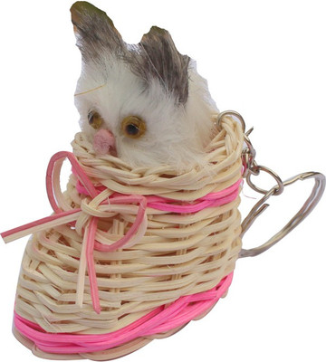 

CTW Cute Grey Kitty Sitting In shoes Key Chain(Multicolor)