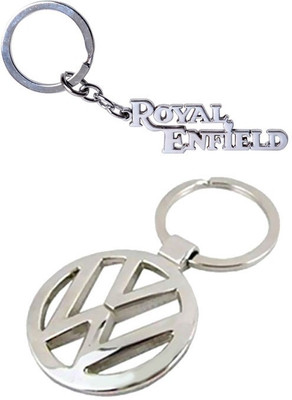 

Alexus Royal Enfield Metal And Volkswagon Key Chain(Grey)