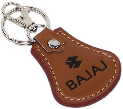 

Aura Bajaj Leather & Metal Key Chain(Brown, Black)