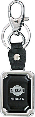 

U R God Premiumm Nissan Leather Metal Locking Key Chain(Black)