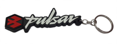 

FASHION FEVER CLASSY SOFT RUBBER "PULSAR" ATTRACTIVE METAL KEYCHAIN Key Chain(White)