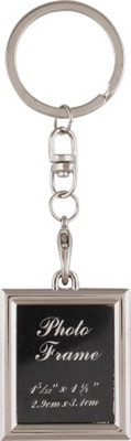 

Madhuraj Rectangle Shaped Photo Frame Key Chain(Silver)