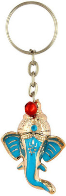 

CTW Blessing Ganesha Face Keychain Key Chain(Blue)