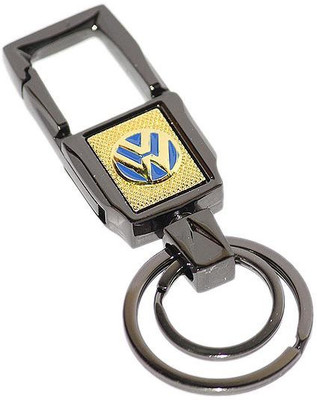 

Aura Imported Volkswagen Cars Full Metal Locking Key Chain(Black, Gold, Blue)