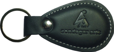 

Sondagar Arts Genuine Leather Mens locking Key Chain(Black)
