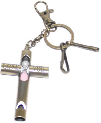 

24x7 Shop Vintage Sand Timer Love You Message Key Chain(Multicolor)