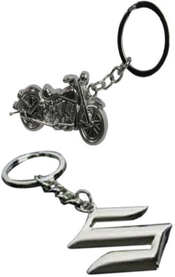 

Alexus Bike And Suzuky Key Chain(Silver)