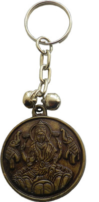 

Techpro Double sided Goddess Lakshmi Key Chain(Silver)