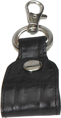 

Walletsnbags Loop Keychain Key Chain(Black)