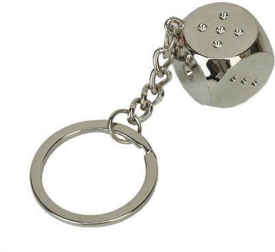 

CTW Metal Dice Car & Bike Key Chain(Silver)