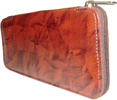 

Goodluck Leather Key Pouch H=15, W=9, L=2. Locking Key Chain(Brown)