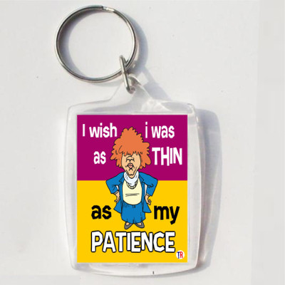 

Thoughtroad MY PATIEANCE Key Chain(Multicolor)