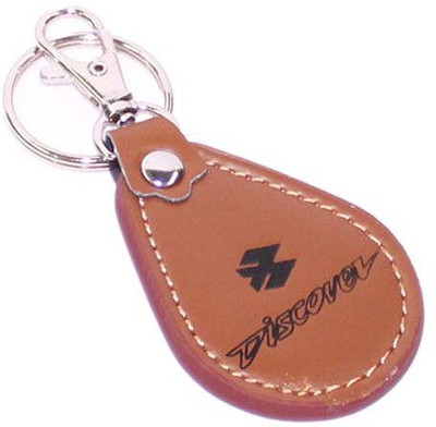 

Aura Bajaj Discover Leather & metal Key Chain(Brown, Black)