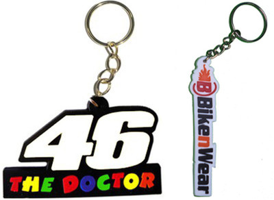 

Bikenwear Doctor46 Key Chain(White, Red)