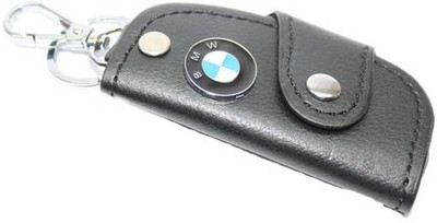 

Aura BMW Cars Leather Key Chain(Black, Silver)
