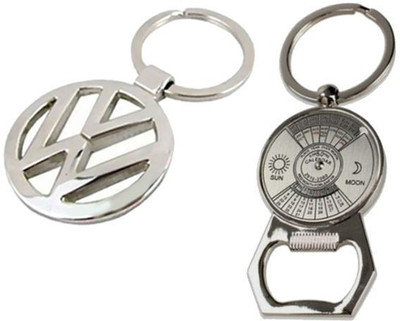 

Alexus Volkswagon And Calender Key Chain(Silver)
