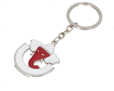 

Gadge Ganesh Ji Face Key Chain(Red)