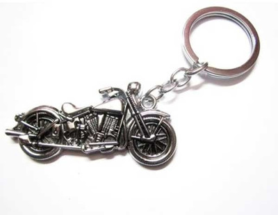 

ShopeGift Cute Motor Bike Locking Key Chain(Silver)