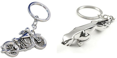 silver chopper bike