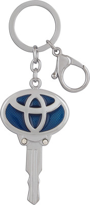 

JLT Premium Blue Toyota Metal Locking Key Chain(Blue)