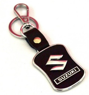 

Prime Traders Suzuki Leather Imported Locking Key Chain(Black)
