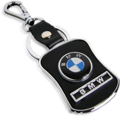 

Oyedeal BMW Leather Metal Locking Key Chain(Black)